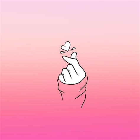 finger heart wallpaper|cute hand heart aesthetic.